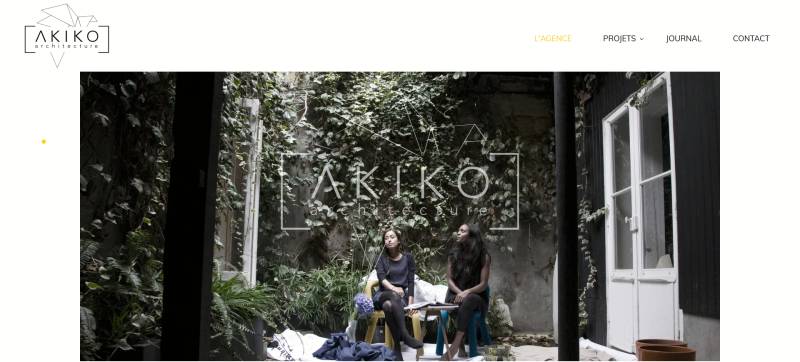 Conception d'un site internet pour agence d'architecture à Bordeaux - Akiko Architecture