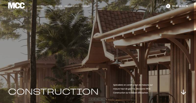 MCC Construction : constructeur de maisons de prestige à Arcachon