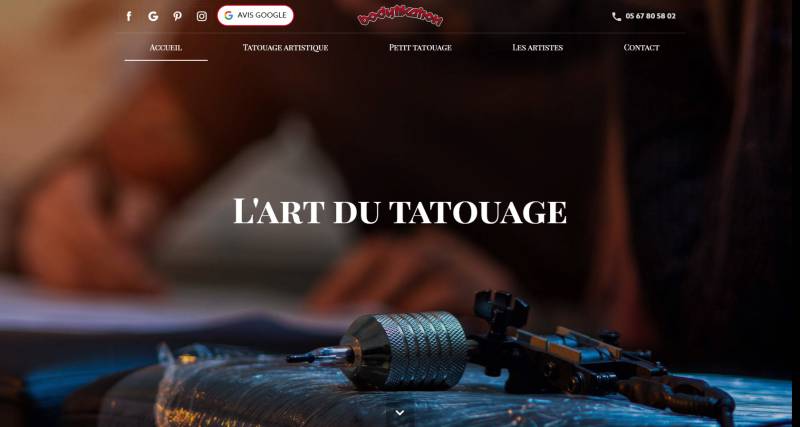 Bodyfikation, salon de tatouage à Talence