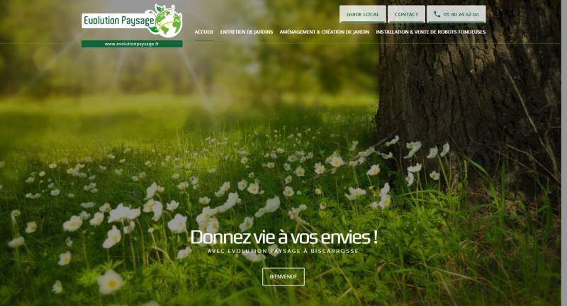 Evolution Paysage, paysagiste à Biscarosse