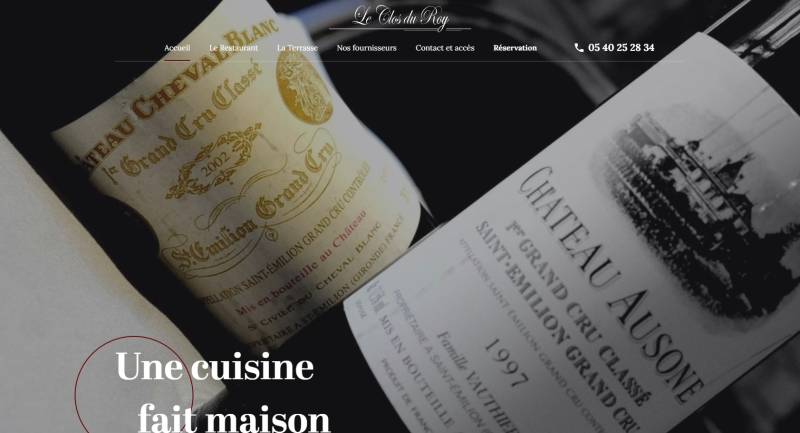 Le Clos Du Roy, restaurant gastronomique à Saint-Emilion