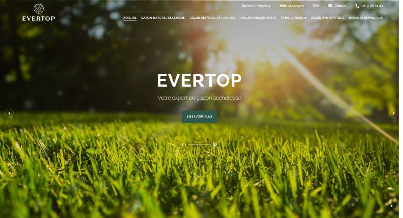 Evertop,  distributeur de gazon en Gironde