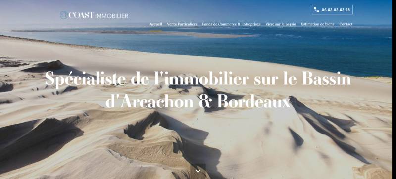 visibilité sur internet pour une agence immobilier du bassin d'Arcachon