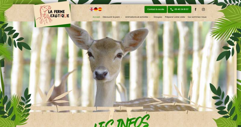 La Ferme Exotique, zoo en Gironde