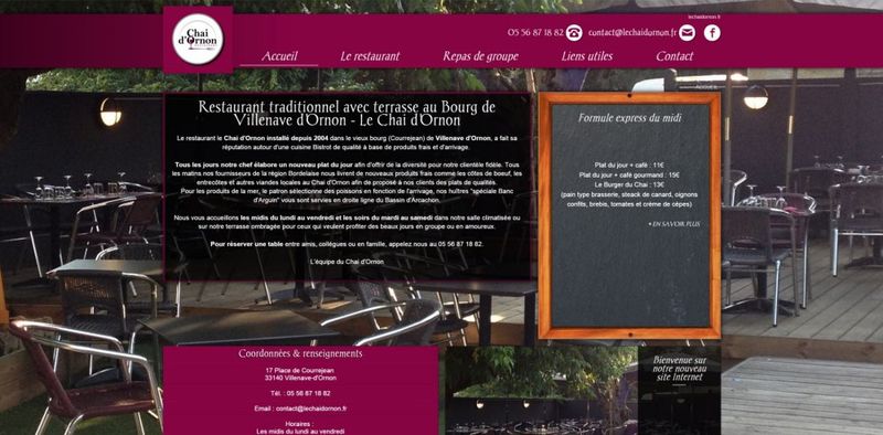 réferencement site internet pour restaurant avec terrasse à Villenave d'Ornon